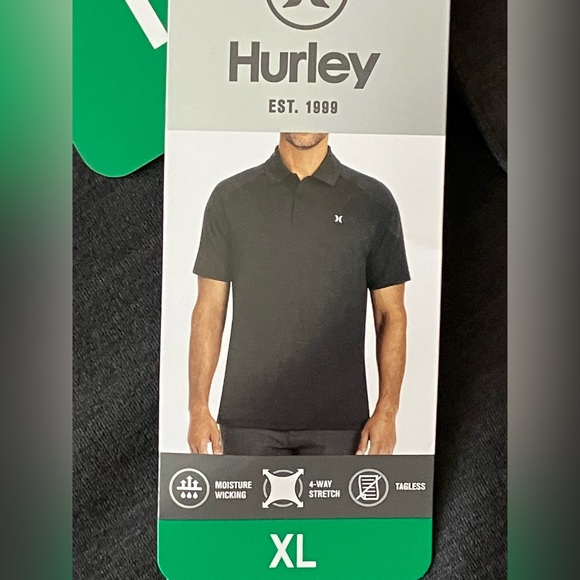 NEW!! Hurley Men's performance Polo - Picture 3 of 6
